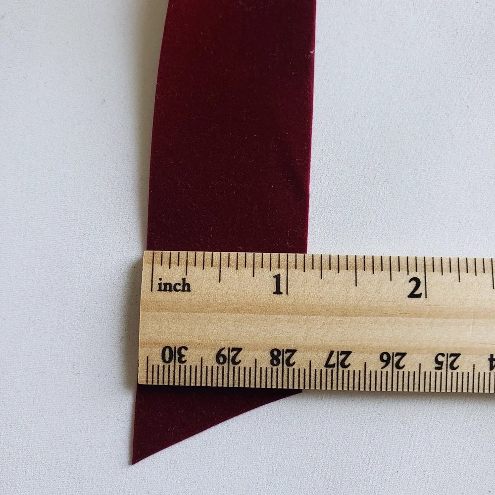 Vel-Touch Vintage Velvet Ribbon Spools Red Burgundy Wine 1 1/4